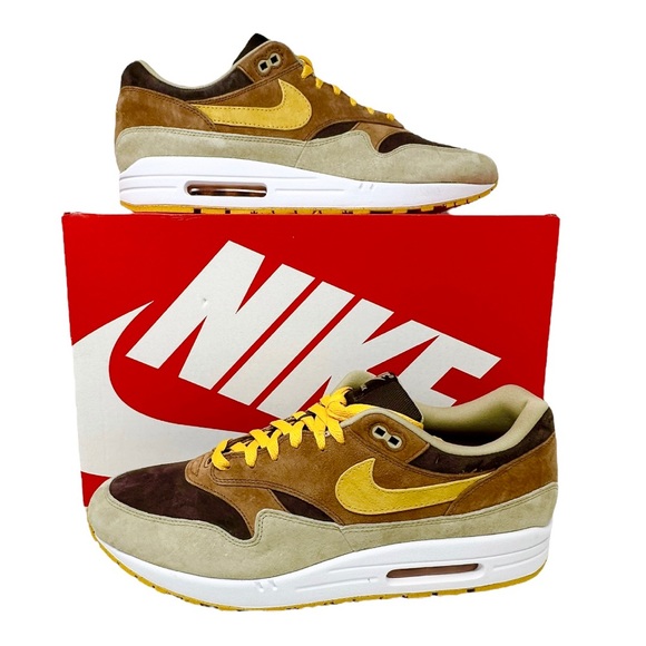 Nike Air Max 1 PRM Pecan DZ0482200 Pecan/Baroque Brown/Limestone/Yellow Ochre 15 - Picture 8 of 9